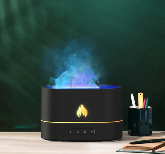 Flame Humidifier And Fragrance Diffuser -7 Flame Colors